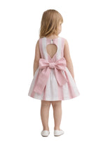 Cargar imagen en el visor de la galería, Vestido Lino Franjas Rosa