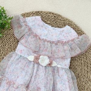 Vestido Flores Tul