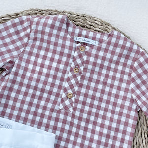 CONJUNTO  CUADRO GRANATE