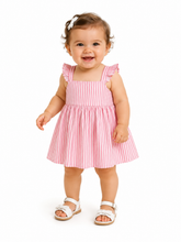 Cargar imagen en el visor de la galería, Vestido Rayado Coral