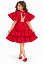 Cargar imagen en el visor de la galería, Vestido Volante Rojo