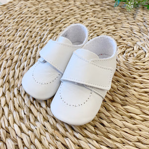 Calzado Blanco Mocasin Velcro Bb