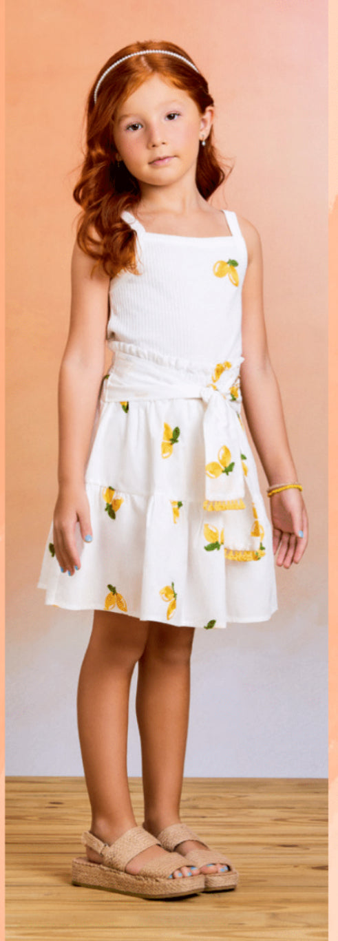 Conjunto A Falda Limones
