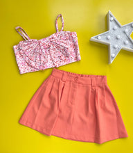 Cargar imagen en el visor de la galería, Conjunto Falda Crop Naranja