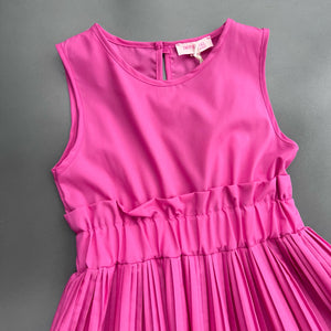 Vestido Fucsia Plizado