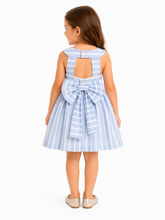 Cargar imagen en el visor de la galería, Vestido Rayas Celeste