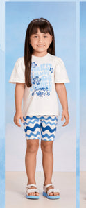 Conjunto Legging Ondas Azul