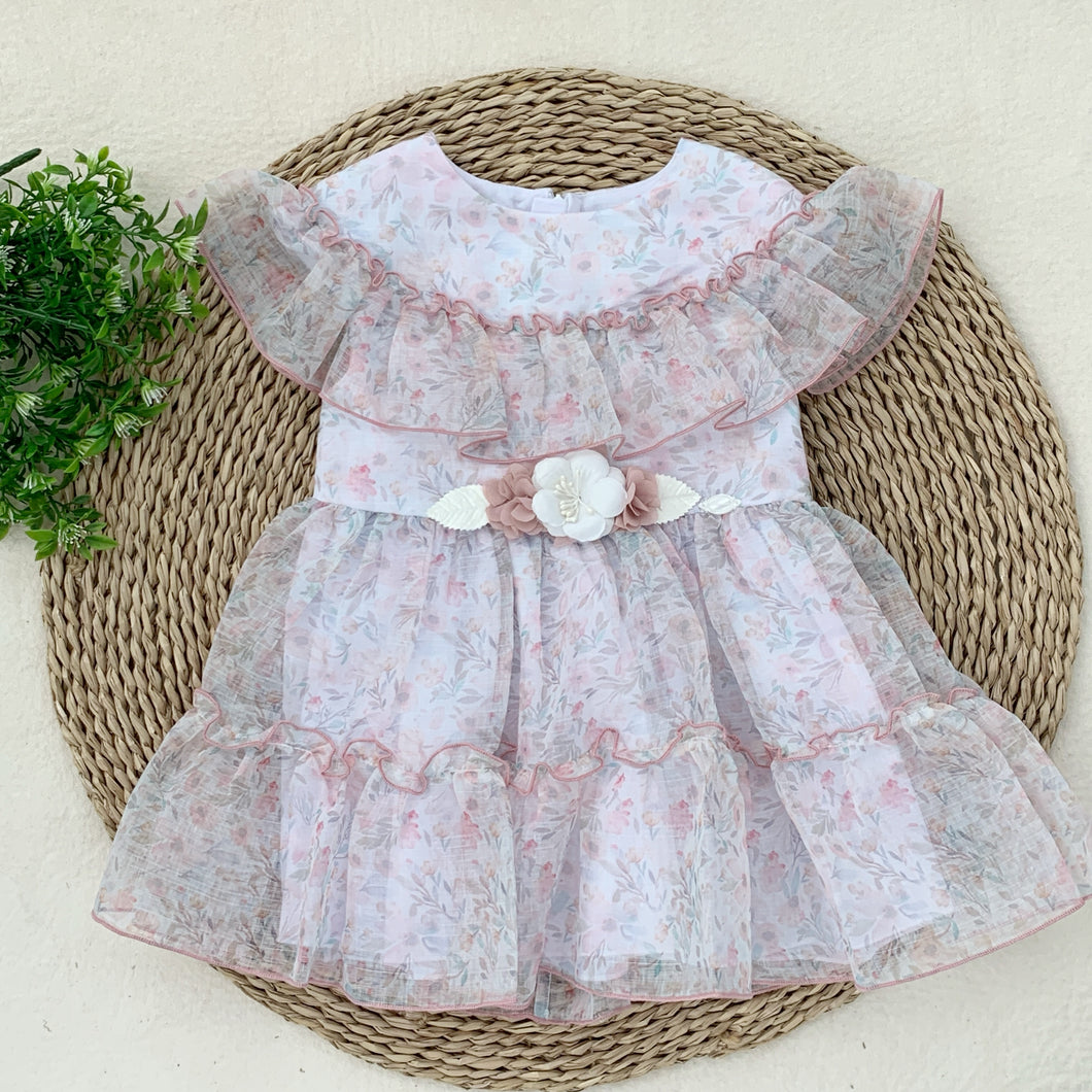 Vestido Flores Tul
