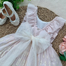 Cargar imagen en el visor de la galería, Vestido Tul Bordado  Rosado