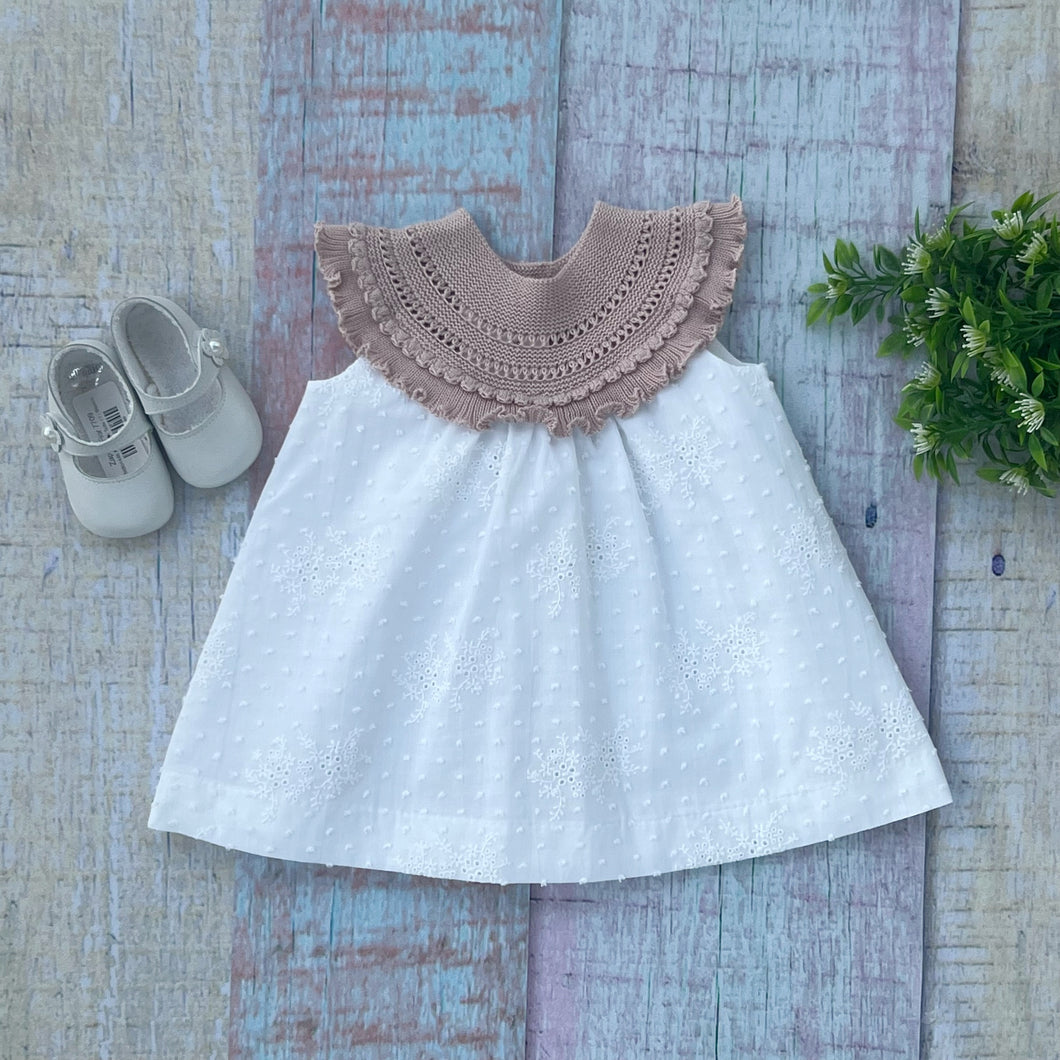 Vestido Tejido Rosa Viejo