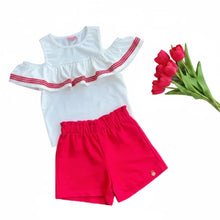 Cargar imagen en el visor de la galería, Conjunto Short Rojo Blanco