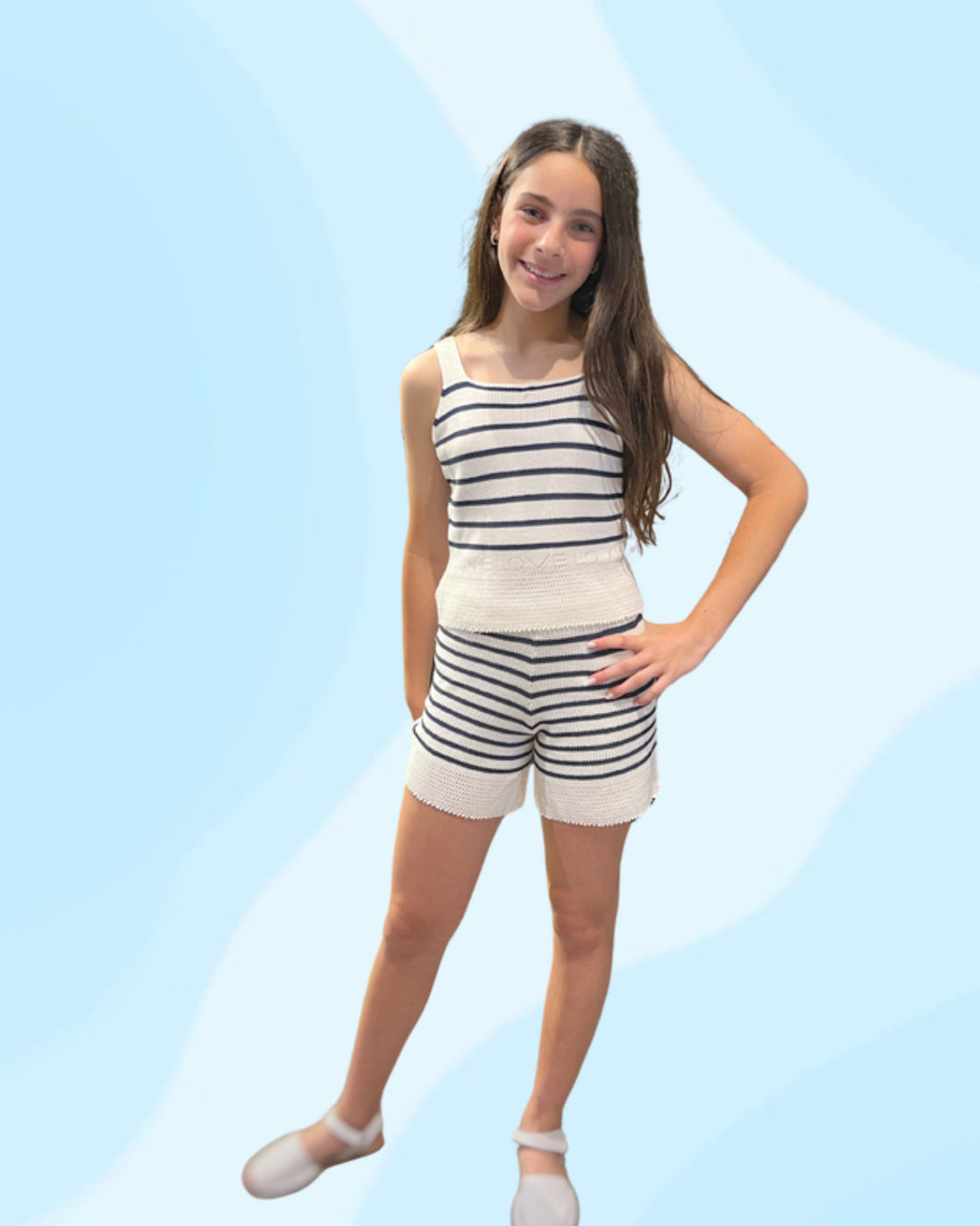 Conjunto Tejido Azul