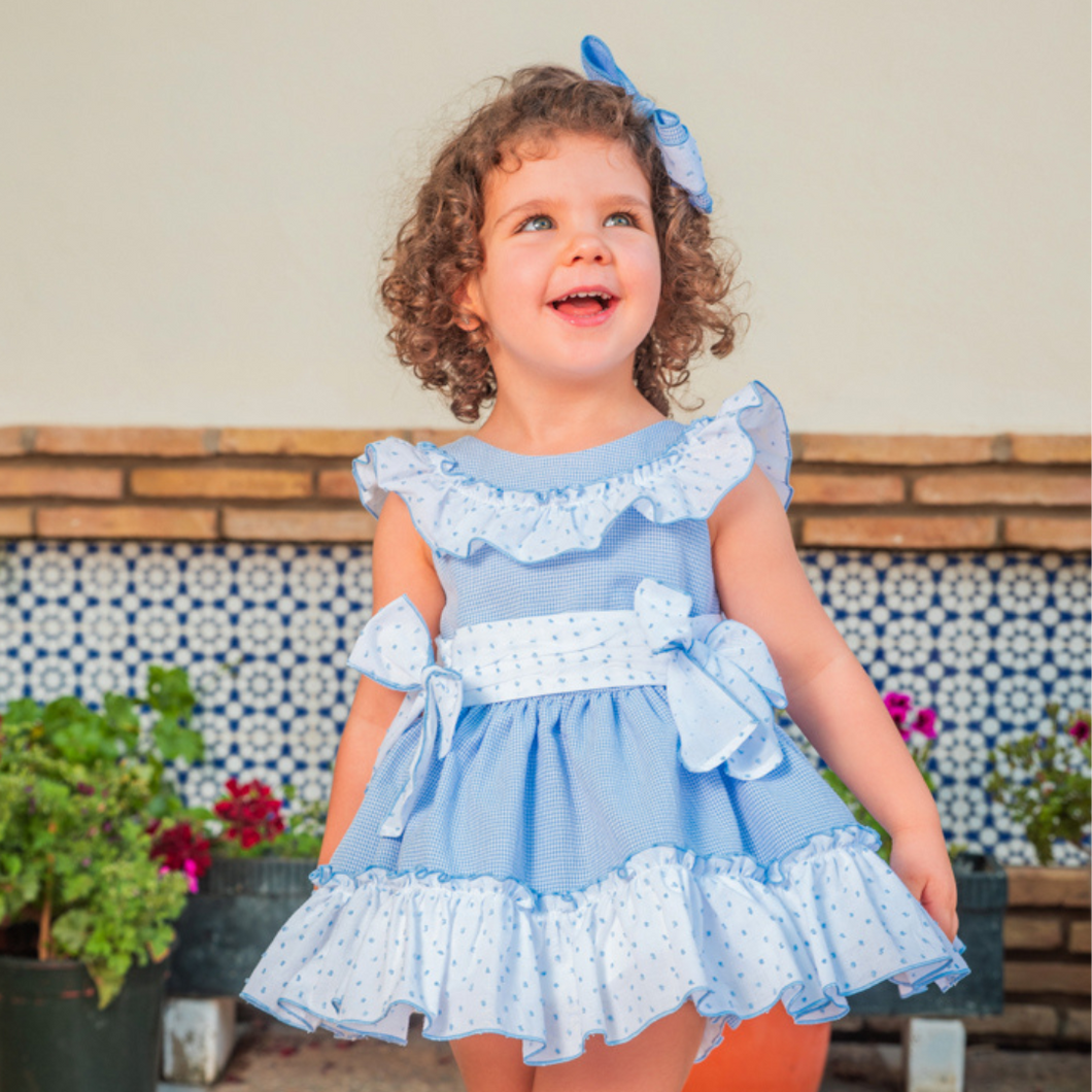 Vestido 2 Vuelo Vichy Plumeti