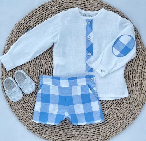 Conjunto Cuadros Azul