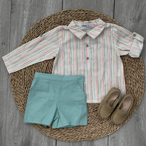 Conjunto Short Rayitas Colores