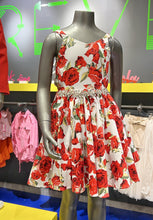 Cargar imagen en el visor de la galería, Vestido Flores Rojo Dg