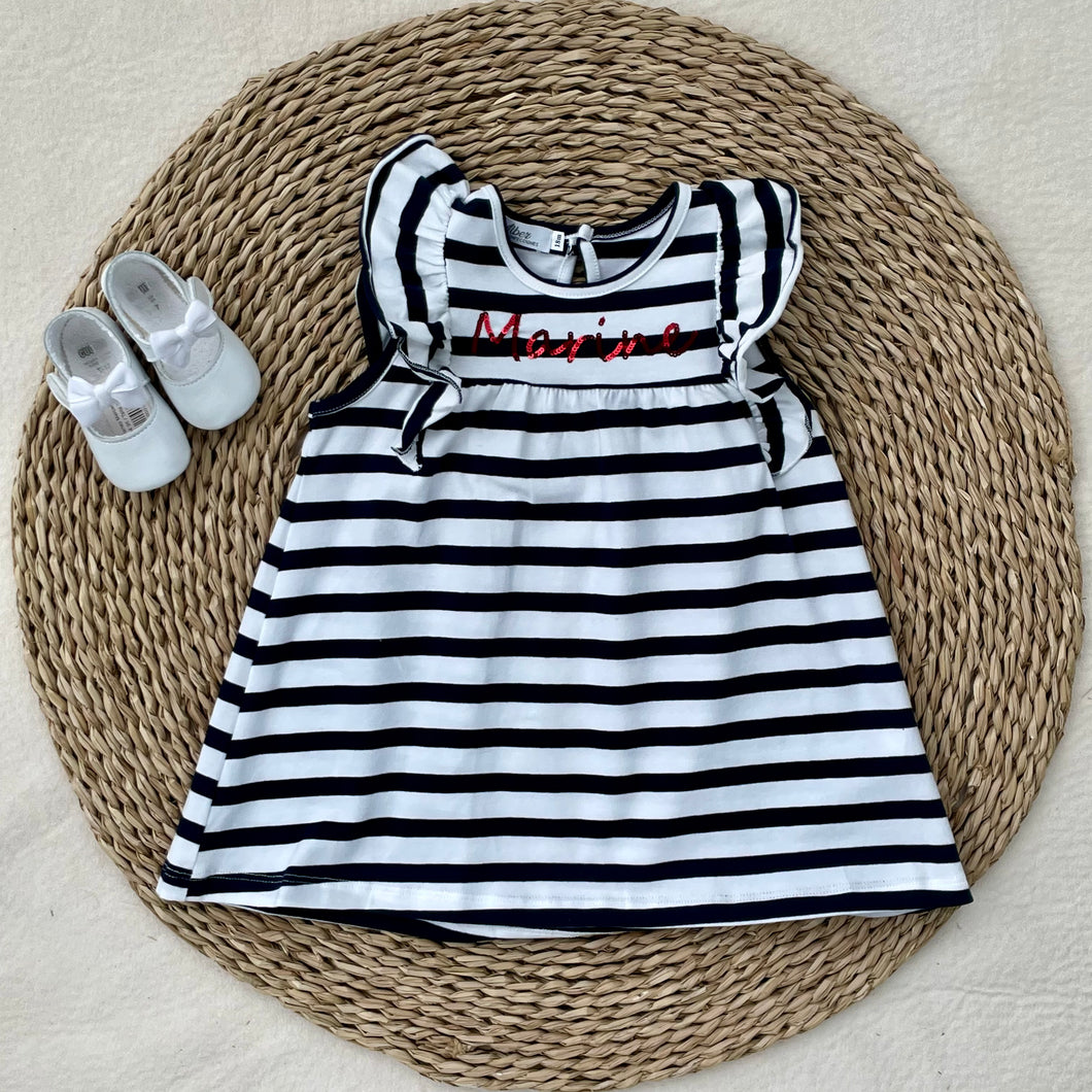 Vestido Rayas Marine