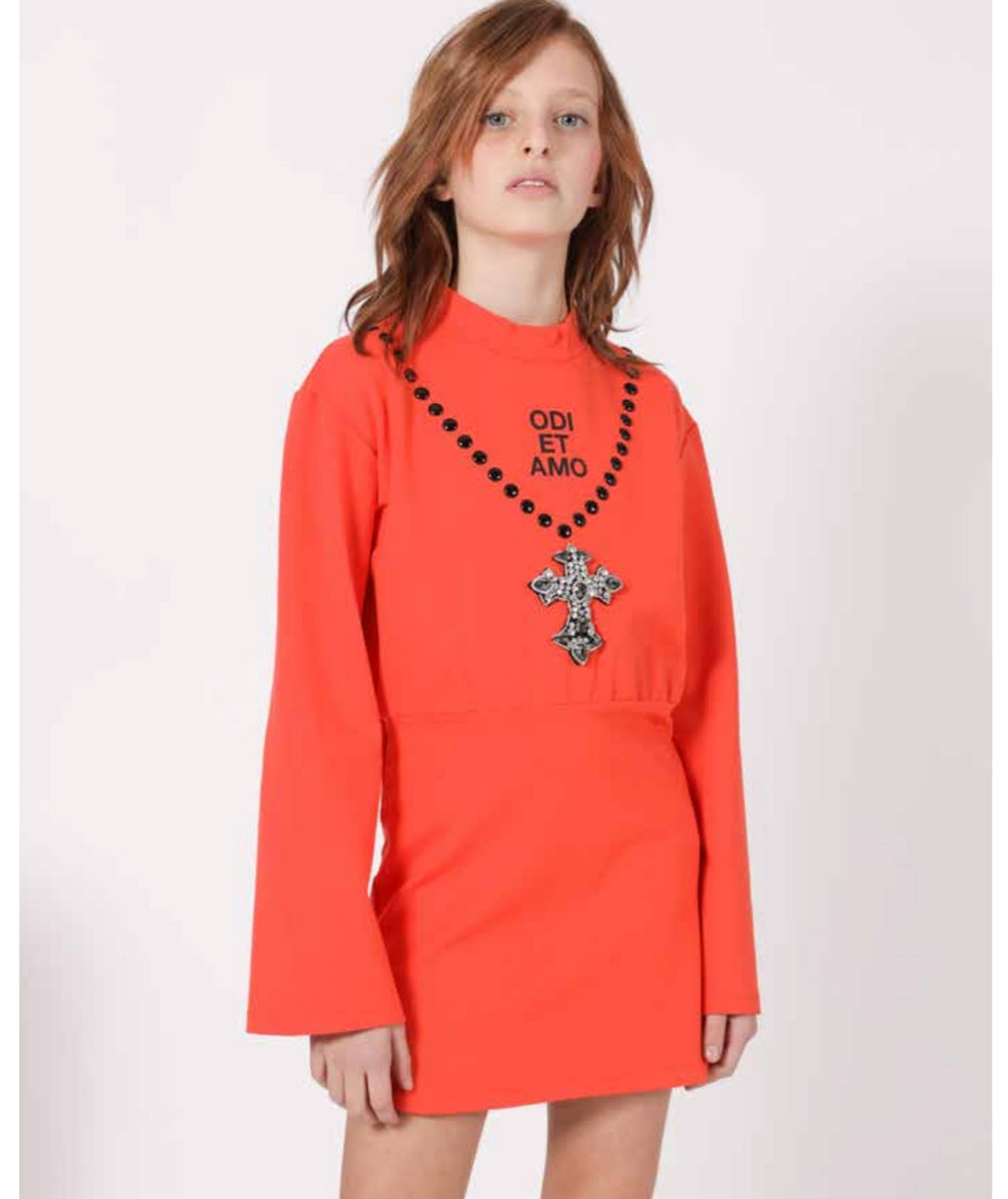 Vestido Naranja Piedras